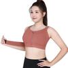Plus Size Adjustable Sports Bra with Magic Tape Straps for High Impact Activities