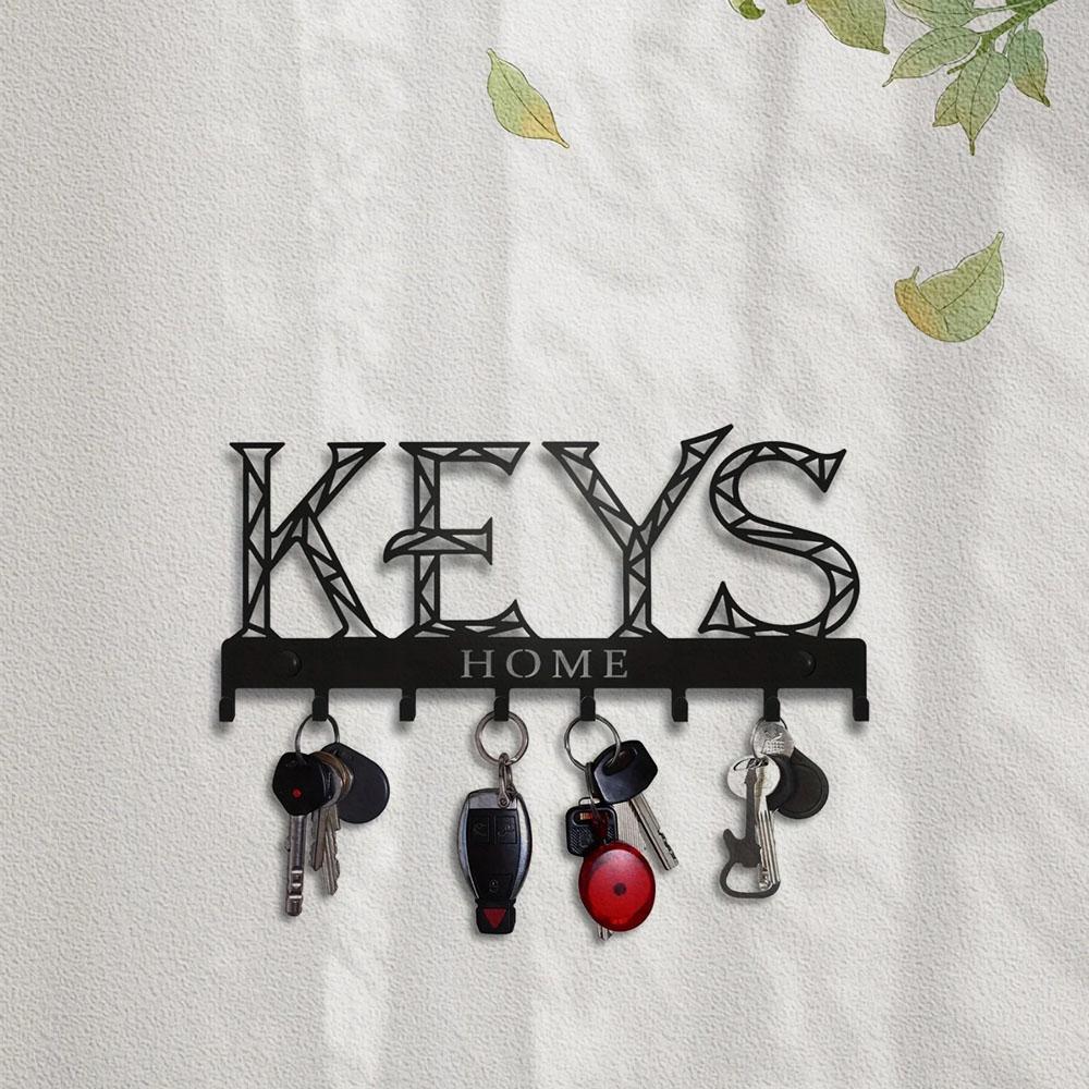 1шт металлический настенный плавающий держатель для ключей крючок: Универсальная стойка — фото 4