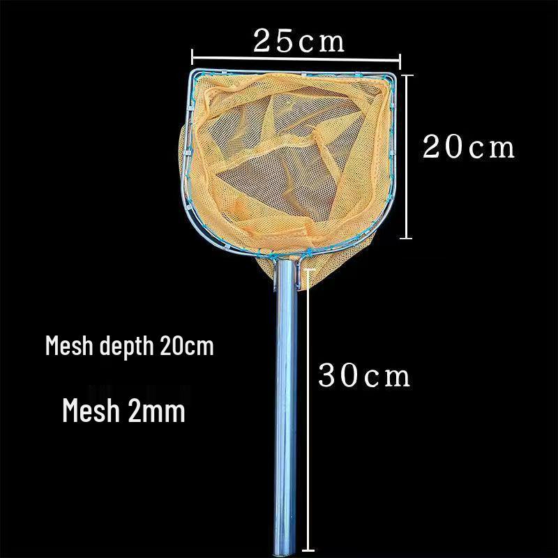 Stainless Steel Small Mesh Fishing Net Set: Includes Dip Net, Shrimp Net, Fry Net, Waterweed Net, and Bag.