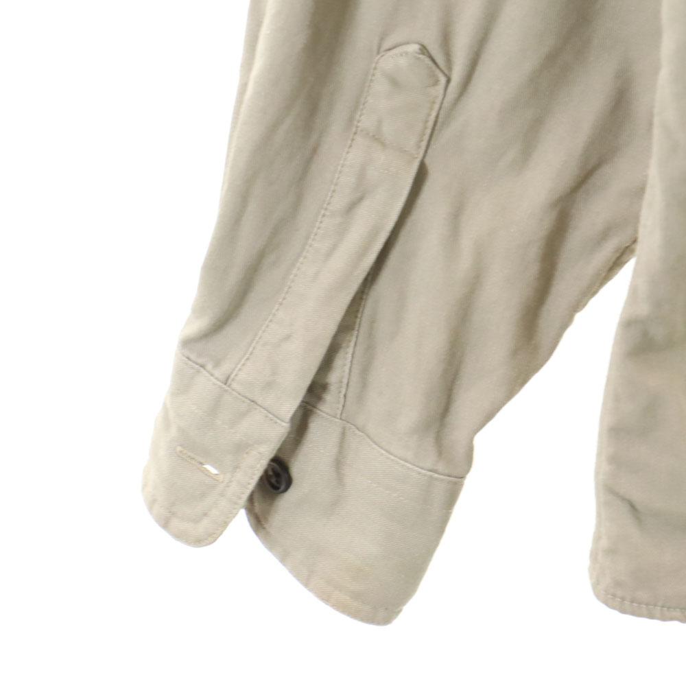 L.L.BEAN 80s Outdoor Vintage Long Sleeve Shirt M Beige Men's Used