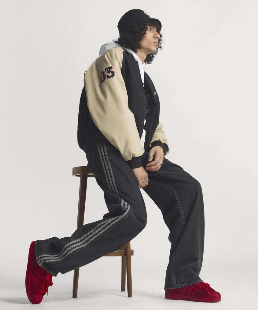 ADIDAS Firebird Denim Pants - Black / Kd1497