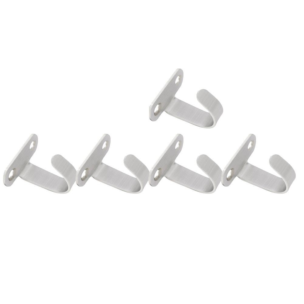 5PCS Ceiling Hooks For Hanging Ornament Hooks Top Hangers Curtain Stainless Steel T-shaped Top Mounted Hanging Hook Hardware