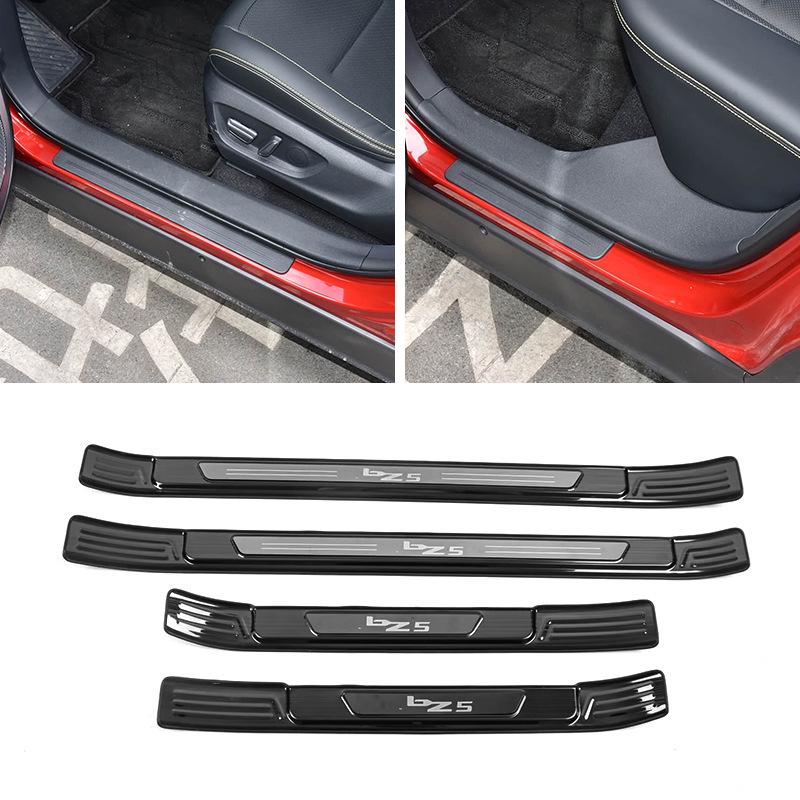 Stainless Steel Scuff Plates for TOYOTA BZ5 - Welcome Pedals, Trunk Protector, Tailgate Protection Stickers