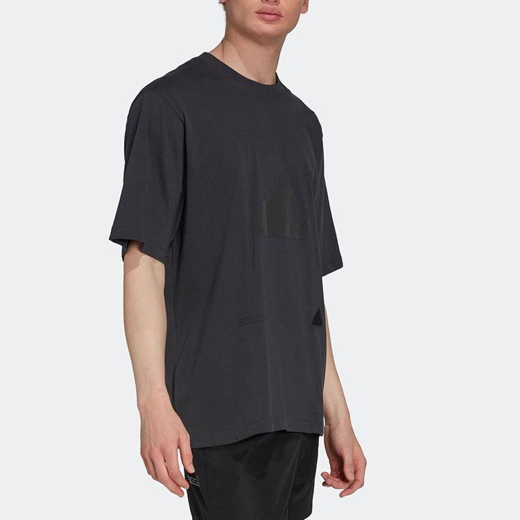 Adidas Oversize Sports Crew Neck Short Sleeve T-Shirt Men Tops Black HN1958