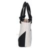CHANEL A25166 Cambon Line Lambskin Small Tote Bag Handbag Black x whiteUsed