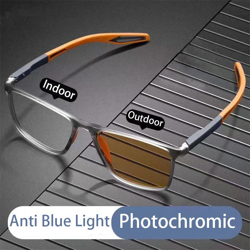

Унисекс фотохромные очки с блокировкой синего света, модные очки TR90, прозрачные очки для мужчин и женщин