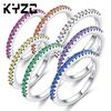 Elegant European-American Zircon Silver Ring for Women - Popular All-Match Jewelry Accessory