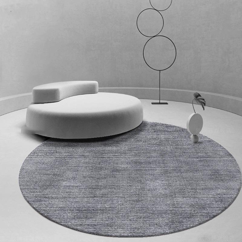 Modern Round Area Rug Minimalist Soft for Living Room Bedroom Study Room Decor Floor Mat Slip-resistant Wear-resistant Fashion