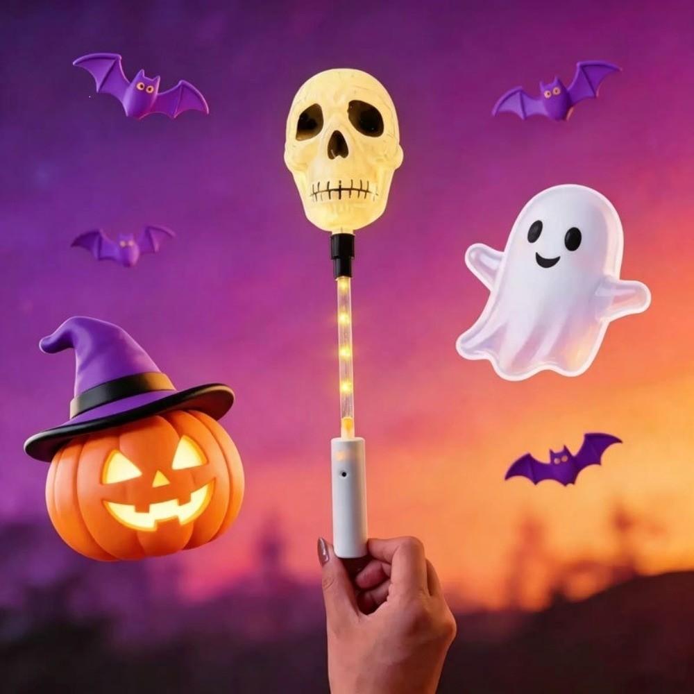 Flashing Lights Glow Stick Pumpkin Halloween Wands Halloween Party Light Up Wand Party Favors