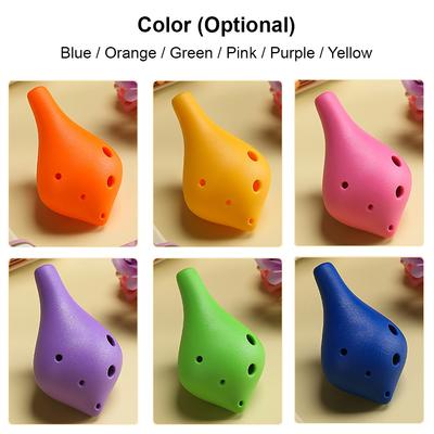 6 Holes Resin Ocarina Alto C Simple Style Musical Instrument for Music Lover and Beginner