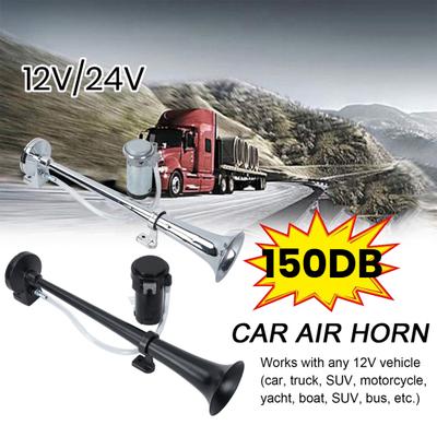 Electric Train Truck Air Horn Kit with Compressor Super Loud Waterproof Simple Installation Vehicle Loudspeaker Truck Car SUV Air Horn Set