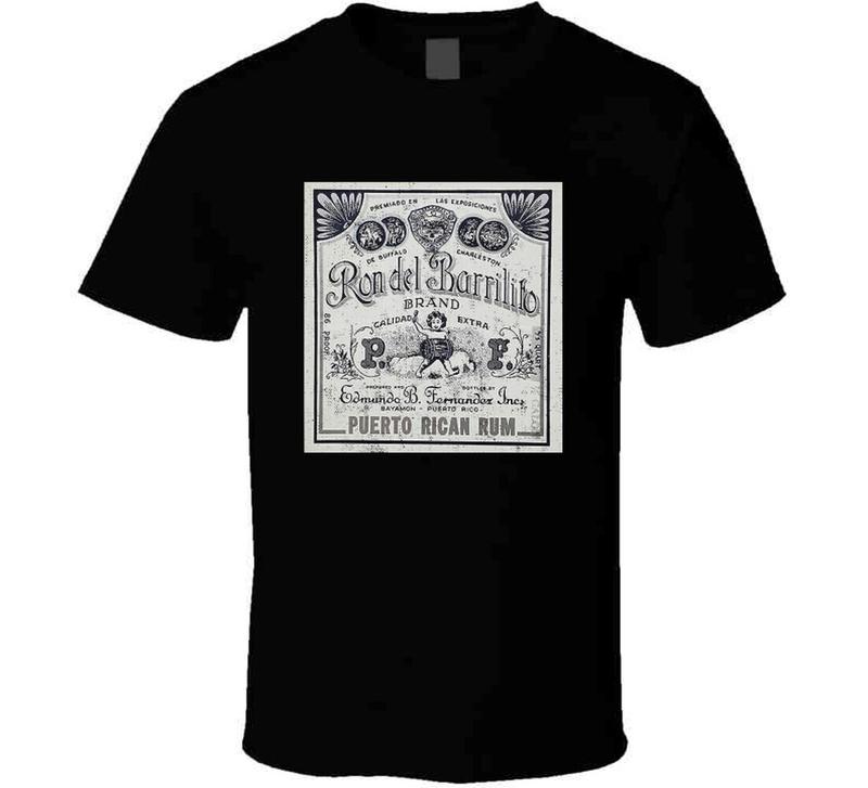 

Ron Del Barrilito Puerto Rican Rum Distressed Look Alcohol Lovers Unisex T-Shirt XXL