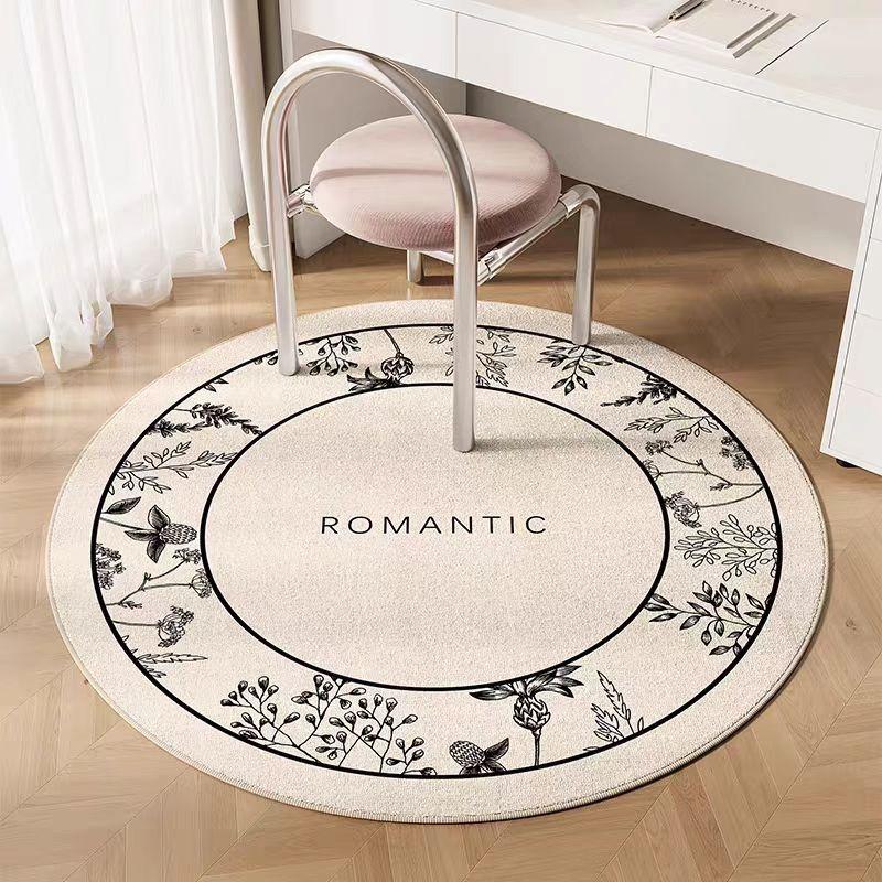 Ins Round Carpet - Soft And Comfortable For Living Room Floor, Bedroom Dressing Table And Footrest - Home Decoration
