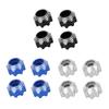 4pcs 8x32 To 17mm Hex Adapters for 8x32 3.8in Wheels Electric Car Truck Option Parts Aluminum Alloy