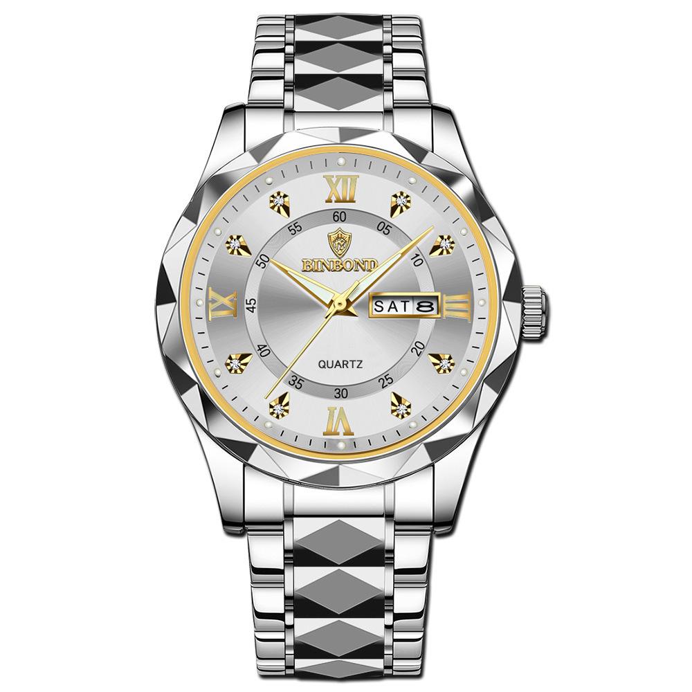 Men's Waterproof Luminous Running Alarm Clock Watch