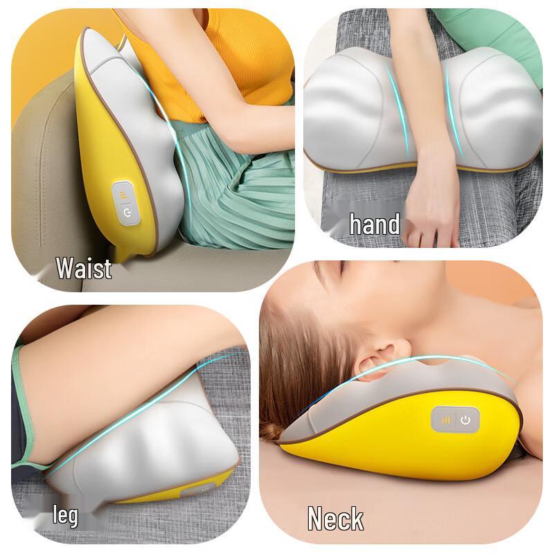 Jingxun Heated Lumbar & Neck Massager Pillow
