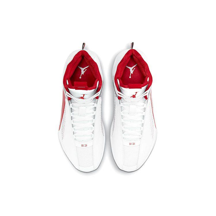 Air Jordan 35 PF Fire Red Alternate Men Sneakers White Metallic-Silver CQ4228-100