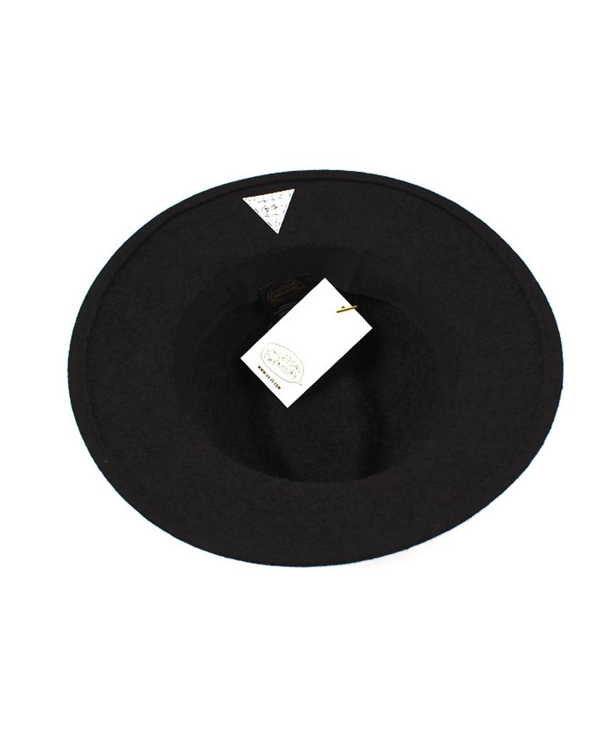 Yunibeosyeolkemiseuteuli Black Metal Short Wool Fedora Bk Metal Short Fedora