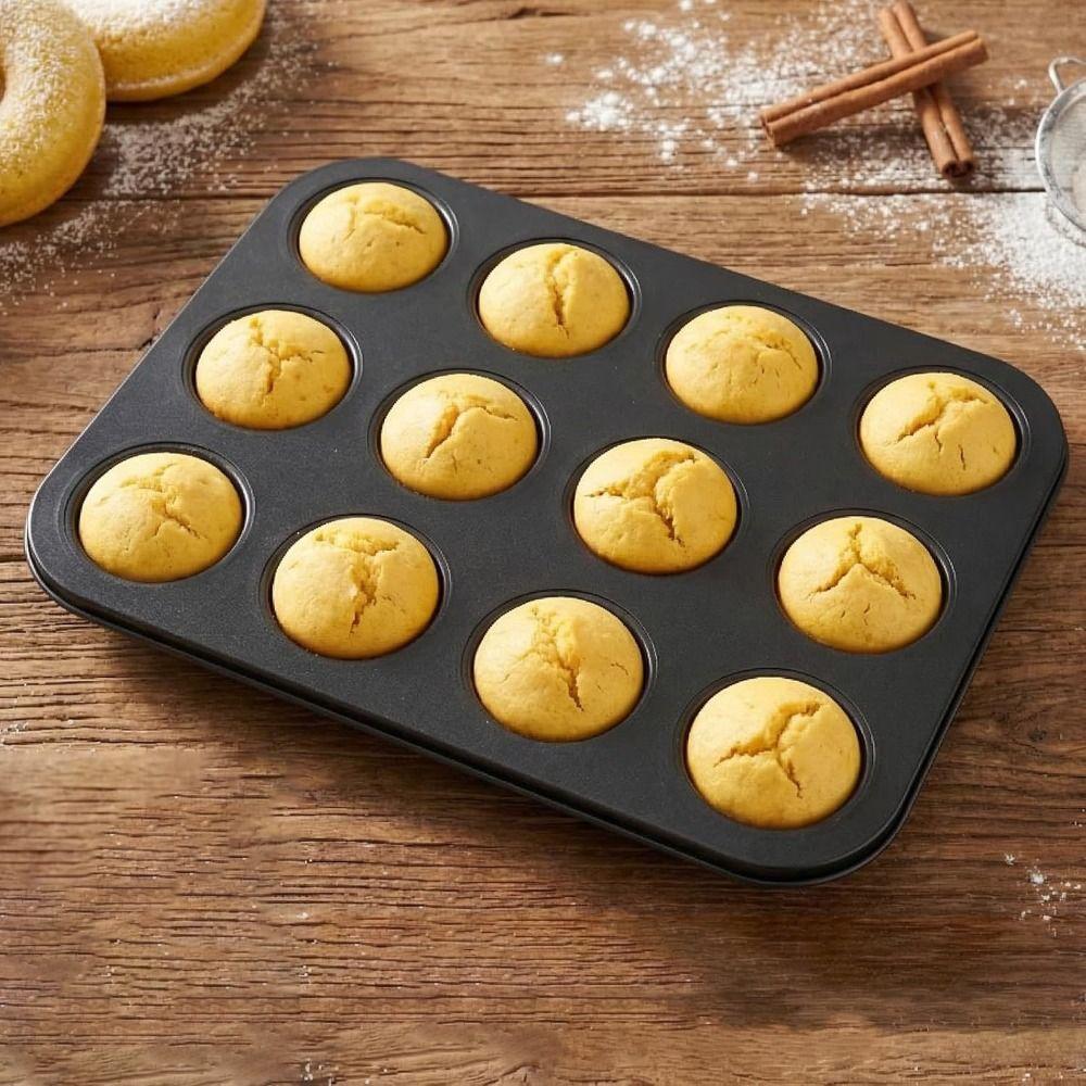 Carbon Steel Mini Fluted Tube Cake Pan Non-stick Bread Baking Pan Pumpkin Cake Baking Mold  Muffin