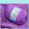 Cozy Milk Cotton Baby Yarn With Colorful Specks Ideal For Scarves And Sweaters