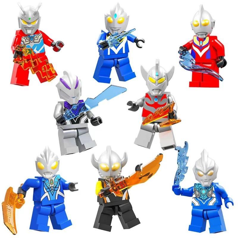 Cross-border Sale Universe Hero Building Block Doll Set with Weapon Bag