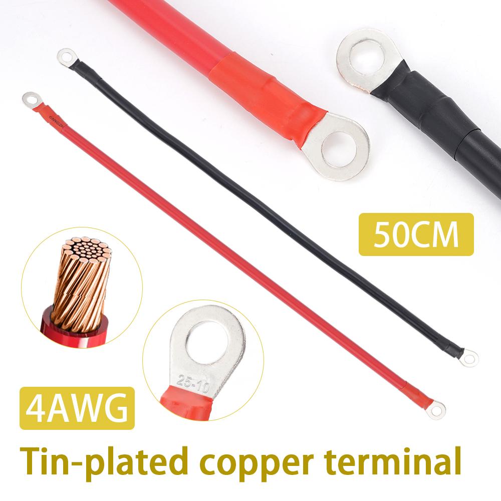 4Awg XT60 New Energy Vehicle Battery Connection Wire Pvc Pure Copper -Power Inverter Cable Solar Accessories 50CM
