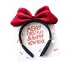 3D Bear Bow Plush Headband & Cute Hair Clip for Women - Korean Forest Style Fairy Face Washing Accessory