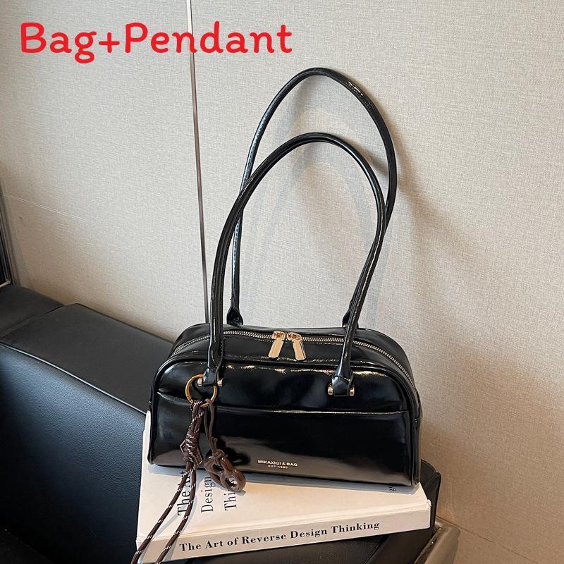 Urban Minimalist Pu Shoulder Bag With Zipper Closure For Daily Use