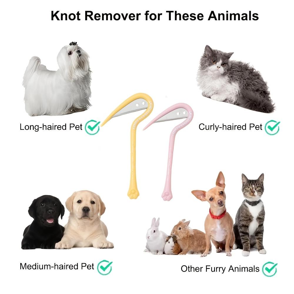 Zufällige Farbe Haustier Ausdünnungs- und Entwirrkamm Katze und Hund Pflegekamm Effektiv zum Entfernen von Verfilzungen und Knoten
