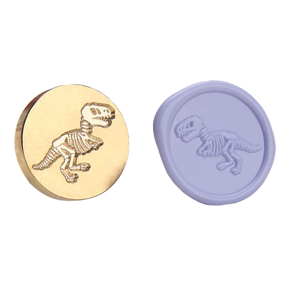 Cretaceous Fossil Sealing Stamps Head Dinosaur Fossil Wax Sealing Stamp For Scrapbooking Invitation Envelope Decoration