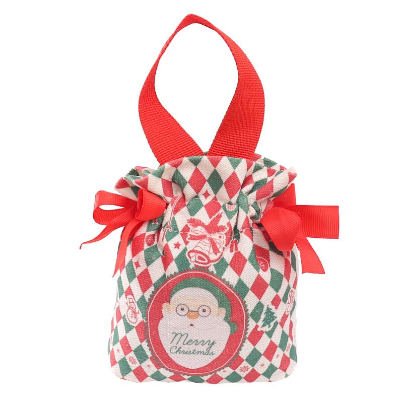 Świąteczne Torebki na Cukierki Worek Prezentowy ze Sznurkiem Dekoracje Stołu Bożonarodzeniowego Torba z Mikołajem Opakowanie na Ciasteczka Torebka Nowy Rok 2025