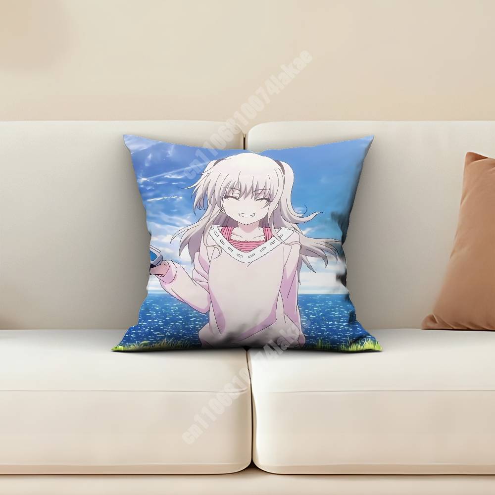 Charlotte Tomori Nao  Otosaka Yuu Pillow Cover Sofa Couch Cushion Case Creative Workspace Accent Home Decor