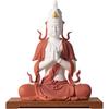 The Lotus Bodhisattva Statue of the Bodhisattva Avalokitesvara, with Its Palms Clasped Together, Is a Chinese-style Ceramic Deco