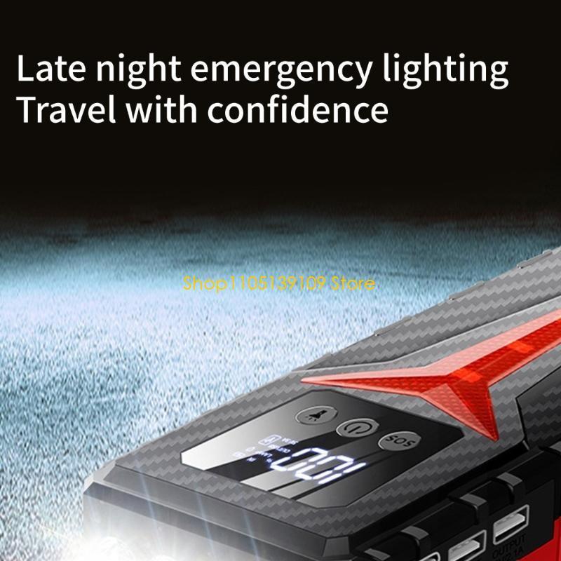 Reliable Car Starter Convenient Auto Car Jump Starter 8000A Battery Power Bank Compact for 12V Models Never Get Stranded Again