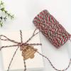 A Roll Christmas Cotton Cords Rop Twines Merry Christmas Decor For Home New Year Gifts Decor Packing Craft Wrapping Gift Packaging and DIY Projects