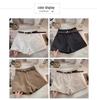 Women's Spring 2025 High-Waist A-Line Wide-Leg Retro Korean-Style Casual Shorts