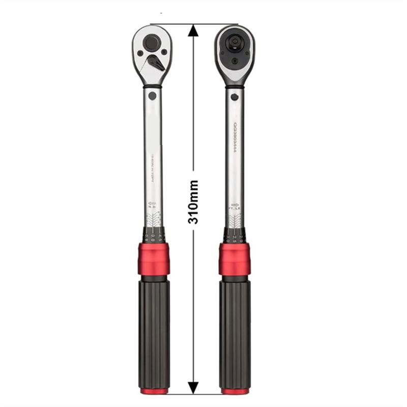 A25F-Torque Wrench 3/8Inch With 1/41/2 Adapter For Extending Motorcycle Road And Mountain Bike Repair Tools