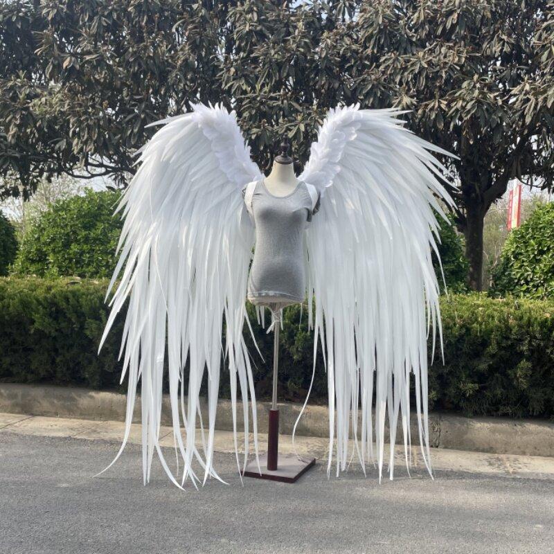 

Белые Крылья Ангела Танцевальные Реквизиты Лебедь Симуляция Перьев для Фотосессии Косплей Украшение 1 белый