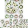 Charming 40cm Artificial Rose Peony Flower Garland With No Color Fading