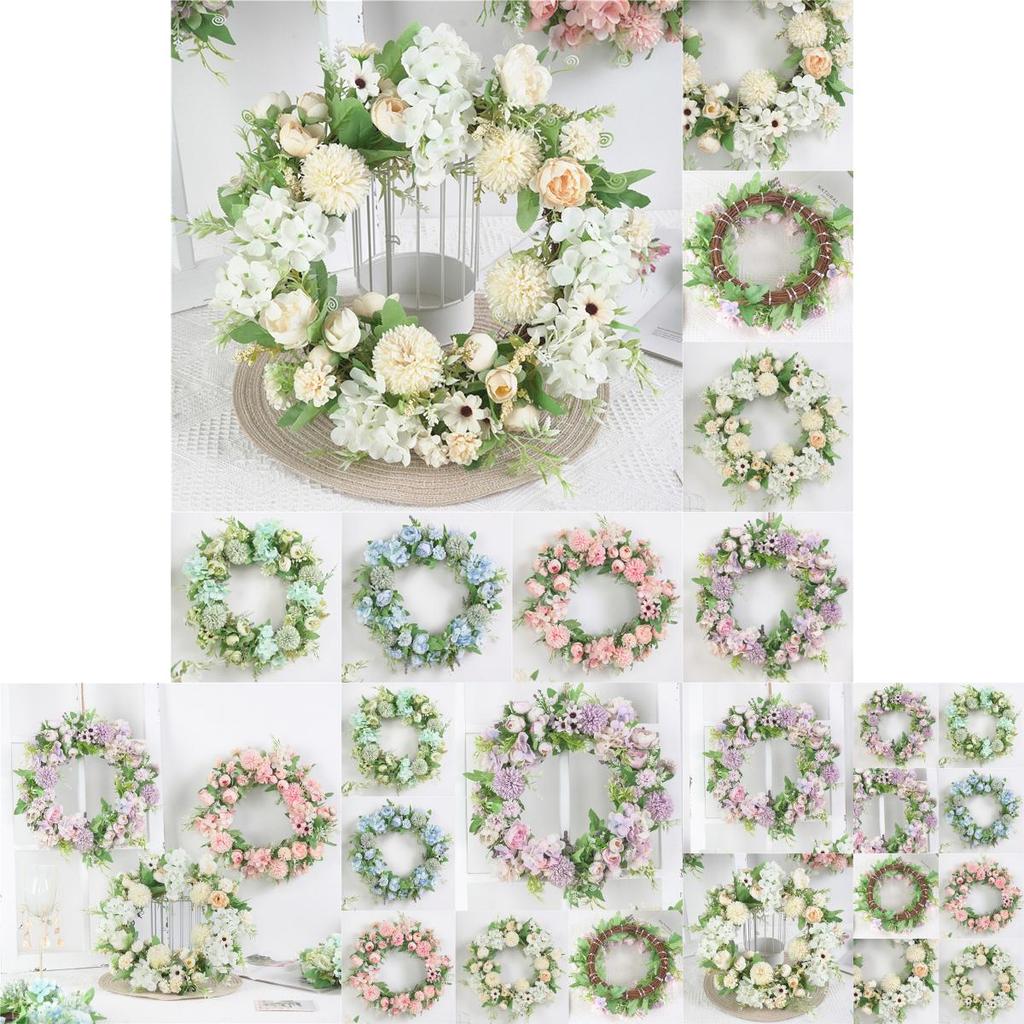 Charming 40cm Artificial Rose Peony Flower Garland With No Color Fading