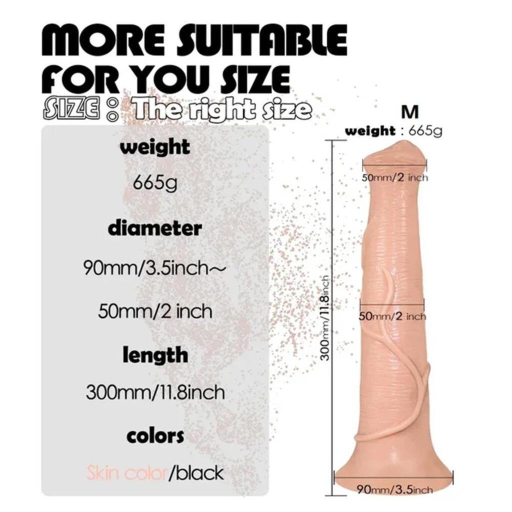 Super Large Realistic Horse Monster Dildo Big Long Dildos with Strong Suction Cup PVC Huge Adult Sex Toys for Men Women Anal Vaginal Masturbation