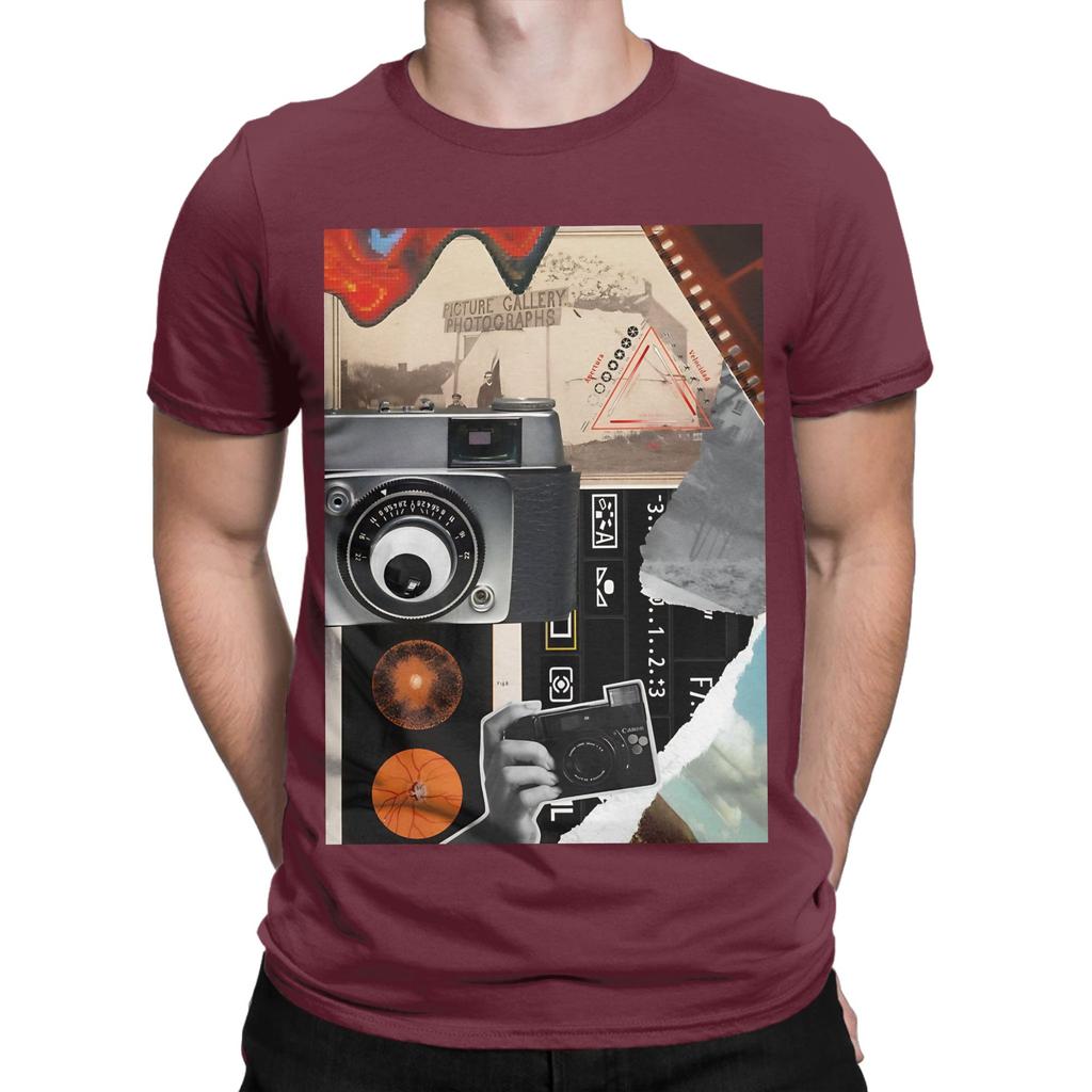 Collage Photographer Stuff Novelty Graphic 100 Cotton TShirt Fujifilm Tees Tops For Unisex