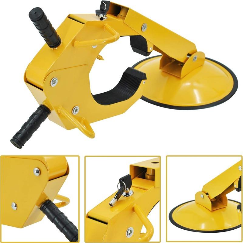 

Anti Theft Trailer Wheel Lock Clamp Boot Heavy Duty Adjustable for RV Truck Boat Car SUV Universal Steel Security Immobilizer