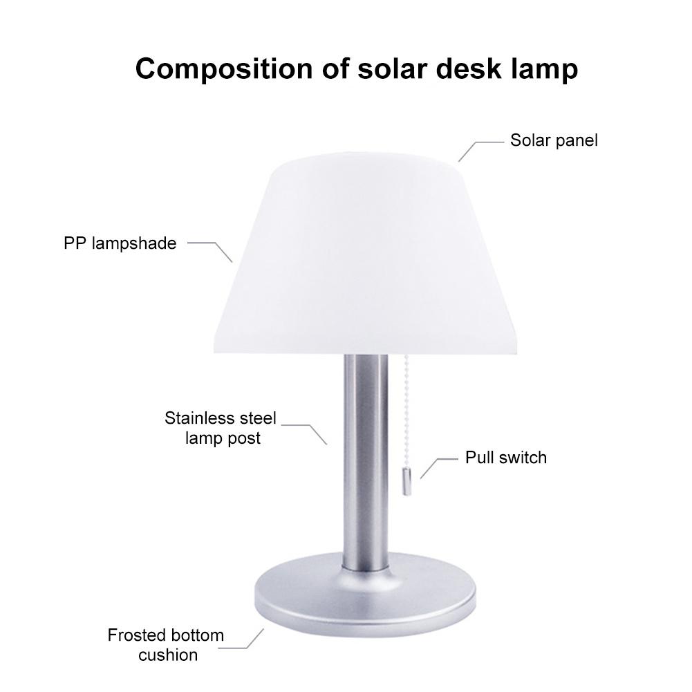 

Solar Decoration Lamp Energy Saving Waterproof Table Night Light Eye Protection Interior Decoration for Office Bedroom China Mainland