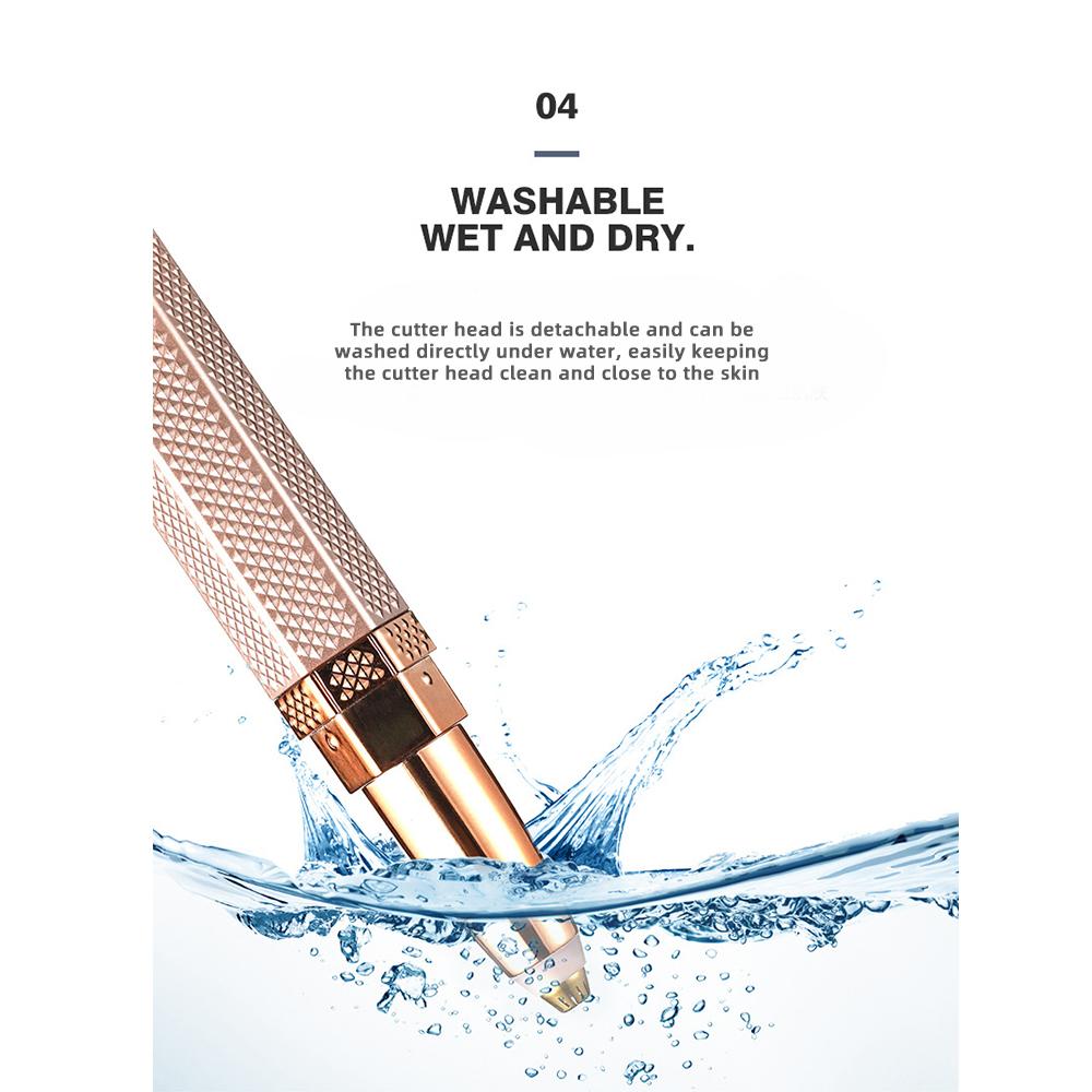 4 In 1 Electric Eyebrow Shaver Makeup Tool Painless Eye Brow Epilator Mini Shaver Razors Facial Hair Remover Tool Women Depilator USB Rechargeable