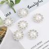 50pcs/lot DIY Supplies Pearl Buttons 12/14mm Flower Shaped Buttons Fashion Flat Round Buttons
