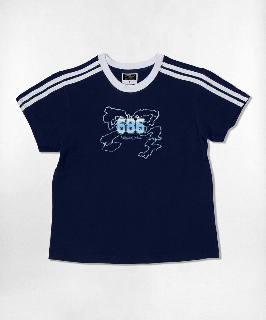 Nasyujeueol Liquid Ribbon Semi-Crop Short Sleeve T-Shirt 6 Colors