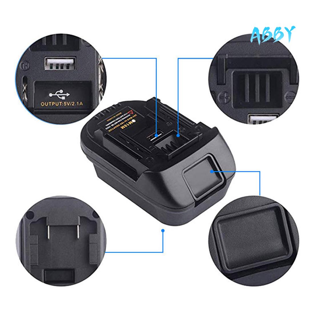 ABBY-DM18M Battery Convertor Adapter For Milwauke M18 For DEWA 20V Battery Convert To For 18V BL1830 BL1850 Battery чёрный