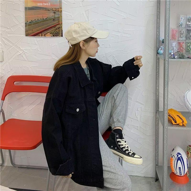 Men’s Solid Color Denim Jacket - Korean Style Trendy Casual Workwear for Youth and Boys
