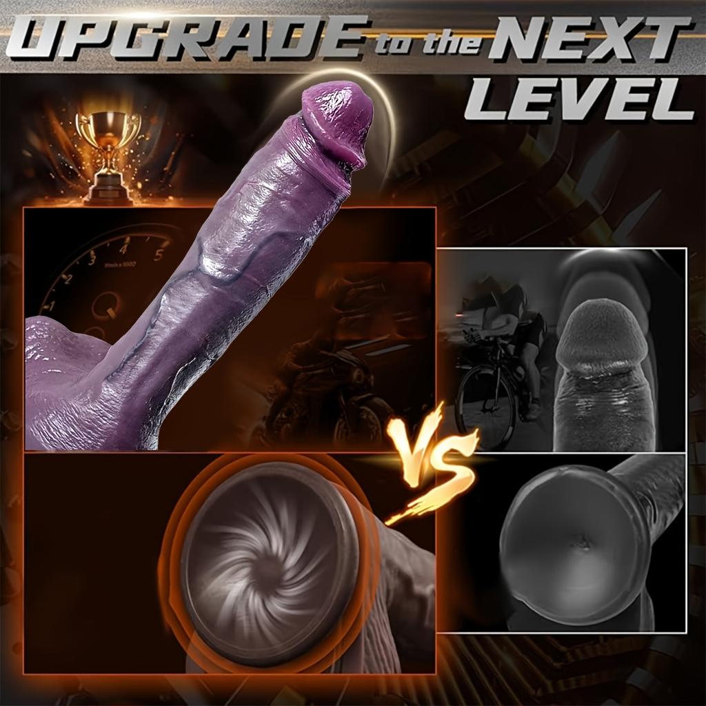 Ultra-Realistic Soft Silicone Dildo,10.6 Inch Lifelike With Strong Suction Cup,Big Balls And Veins For Realistic Anal Play  Perfect Adult For Women